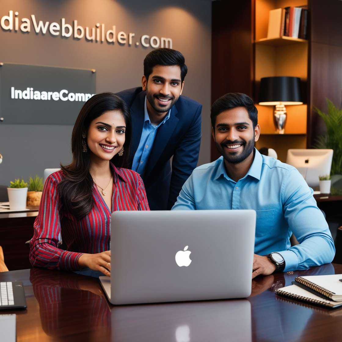 "India Web Builder team collaborating on website development projects"